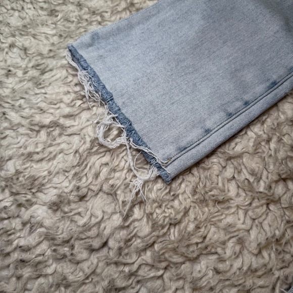 Pistola Lennon High Rise Raw Hem Crop Flare Jeans Size 25 Light Wash - Picture 7 of 10